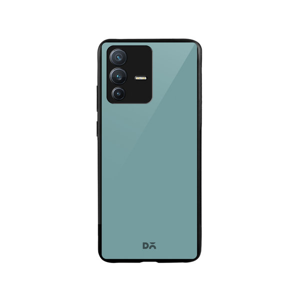 

DailyObjects Light Teal Glass Case Cover For Vivo V23