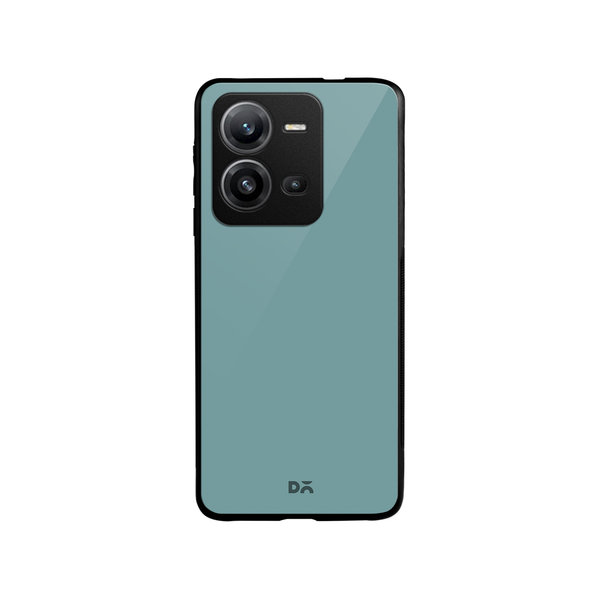 

DailyObjects Light Teal Glass Case Cover For Vivo V25