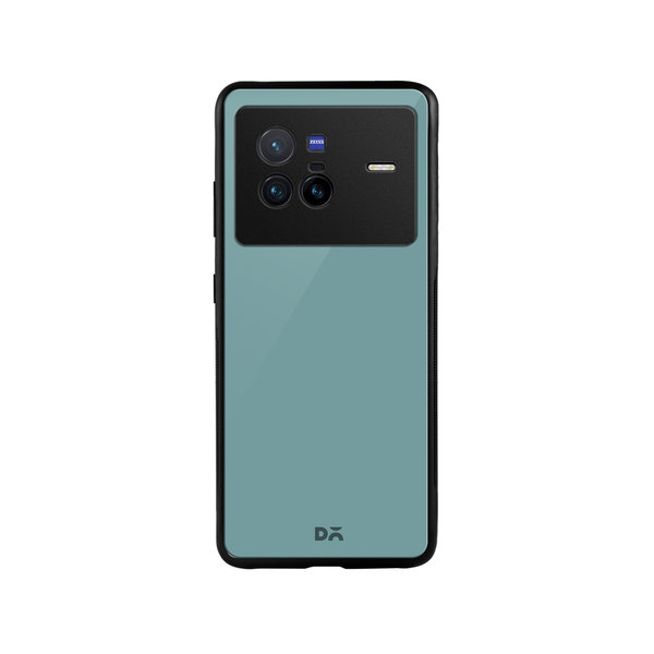 

DailyObjects Light Teal Glass Case Cover For Vivo X80