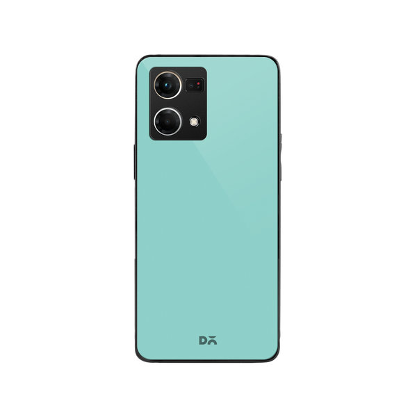

DailyObjects Light Turquoise Glass Case Cover For Oppo F21 Pro