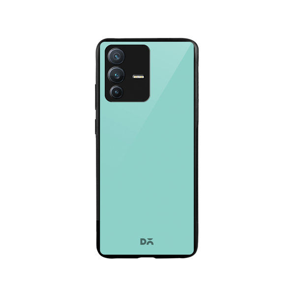 

DailyObjects Light Turquoise Glass Case Cover For Vivo V23 Pro