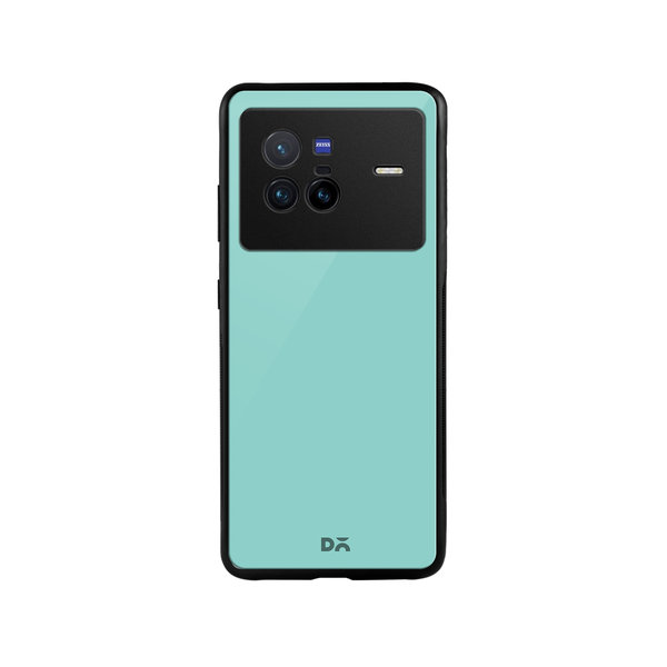 

DailyObjects Light Turquoise Glass Case Cover For Vivo X80