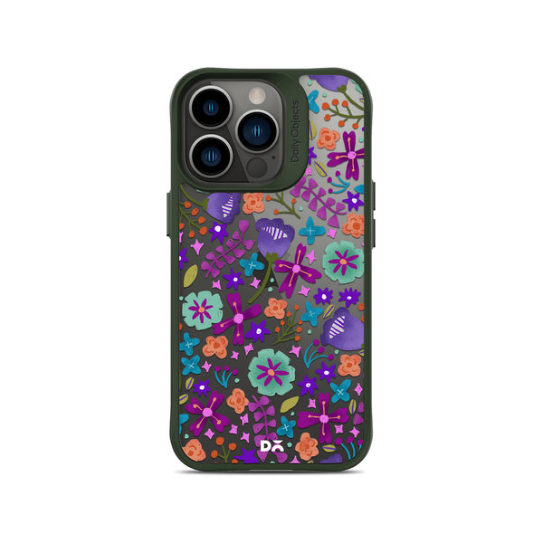 

DailyObjects Lilac Bellflower Green Hybrid Clear Case Cover For iPhone 13 Pro Max