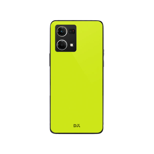 

DailyObjects Lime Green Glass Case Cover For Oppo Reno 7