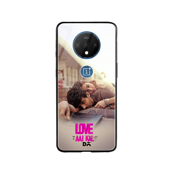 

DailyObjects Love Aaj Kal Glass Case Cover For OnePlus 7T