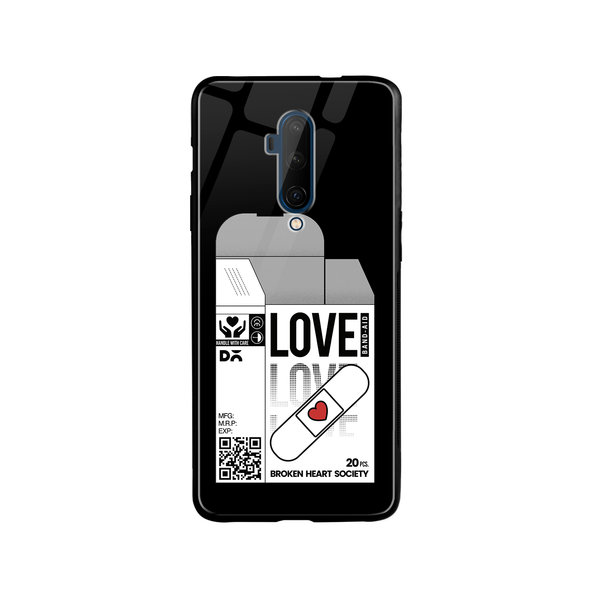 

DailyObjects Love Band-Aid Glass Case Cover For OnePlus 7T Pro
