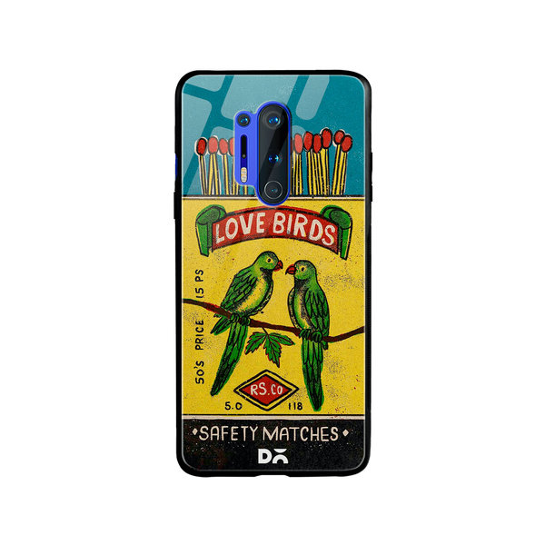 

DailyObjects Love Birds Matchbox Glass Case Cover For OnePlus 8 Pro