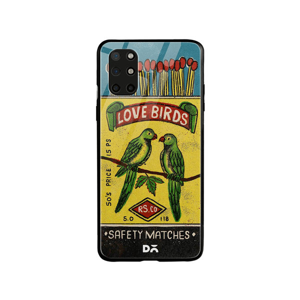 

DailyObjects Love Birds Matchbox Glass Case Cover For OnePlus 8T