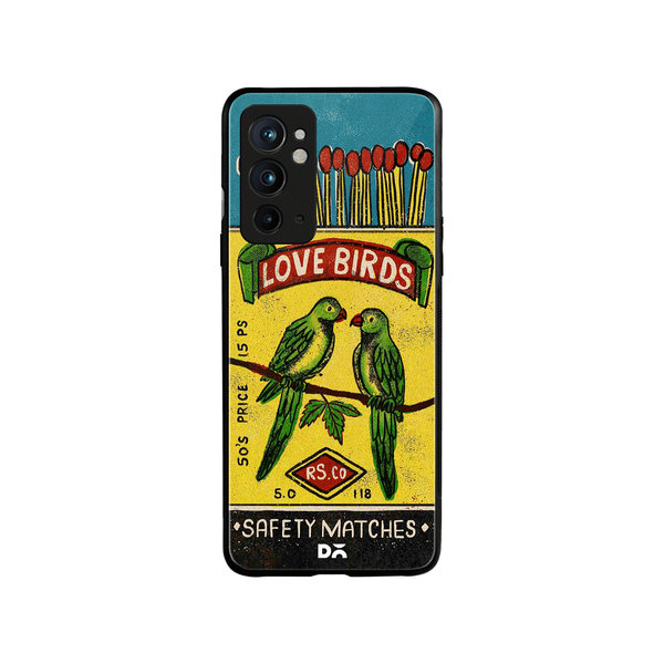 

DailyObjects Love Birds Matchbox Glass Case Cover For OnePlus 9RT