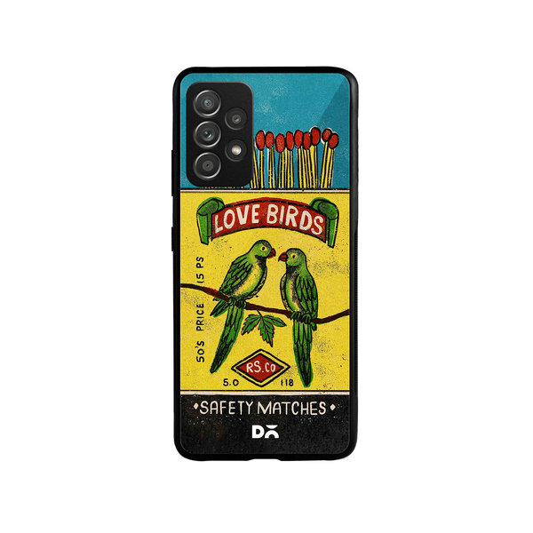 

DailyObjects Love Birds Matchbox Glass Case Cover For Samsung Galaxy A52