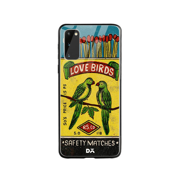 

DailyObjects Love Birds Matchbox Glass Case Cover For Samsung Galaxy S20