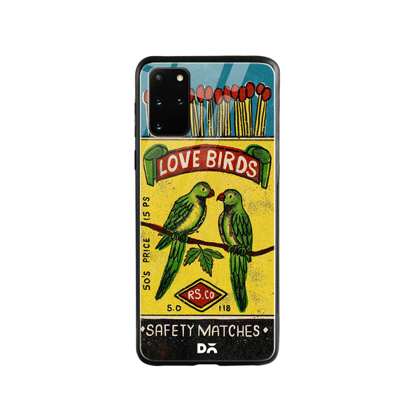 

DailyObjects Love Birds Matchbox Glass Case Cover For Samsung Galaxy S20 Plus