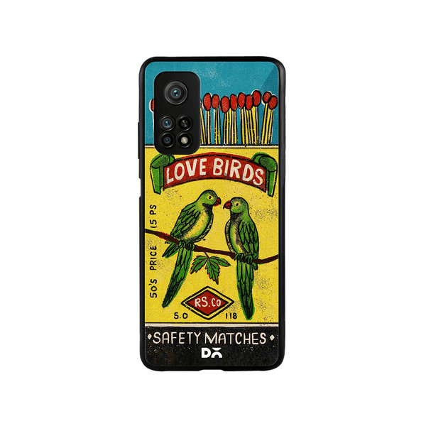 

DailyObjects Love Birds Matchbox Glass Case Cover For Xiaomi Mi 10T