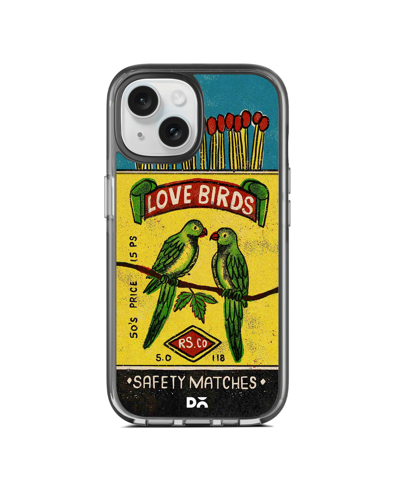 Love Birds Matchbox Stride 3.0 MagSafe Case Cover For iPhone 15