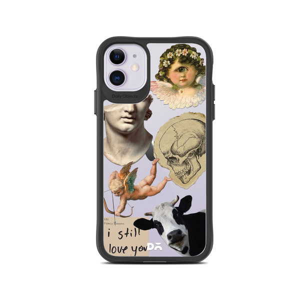 

DailyObjects Love Death Cupid Black Hybrid Clear Case Cover For iPhone 11