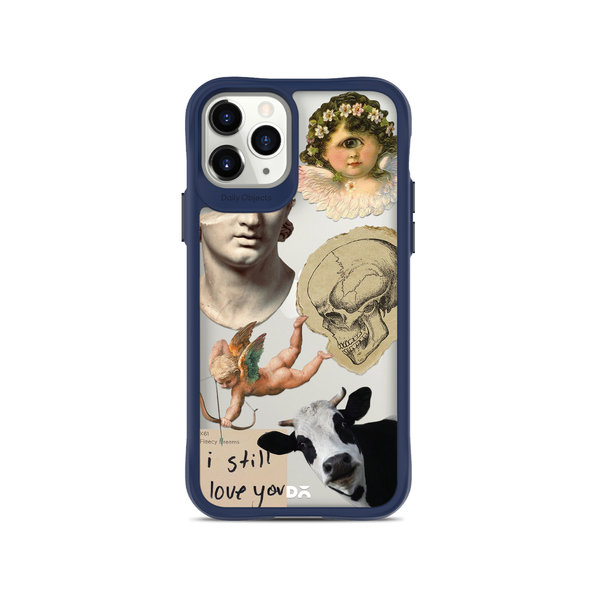 

DailyObjects Love Death Cupid Blue Hybrid Clear Case Cover For iPhone 11 Pro