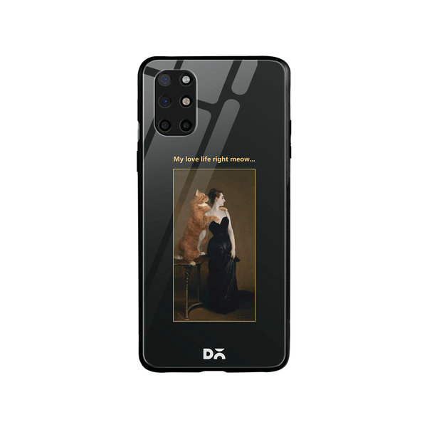 

DailyObjects Love Life Meow Glass Case Cover For OnePlus 8T