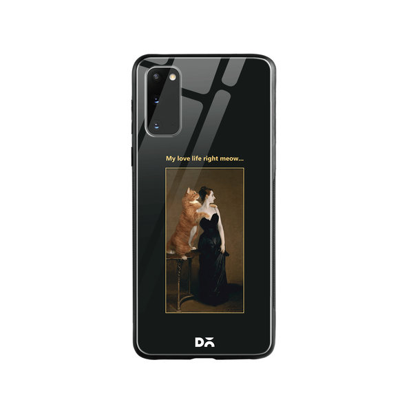 

DailyObjects Love Life Meow Glass Case Cover For Samsung Galaxy S20
