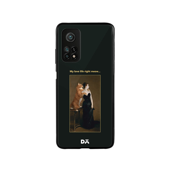 

DailyObjects Love Life Meow Glass Case Cover For Xiaomi Mi 10T