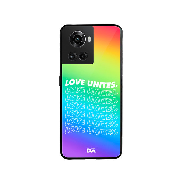 

DailyObjects Love Unites Glass Case Cover For OnePlus 10R