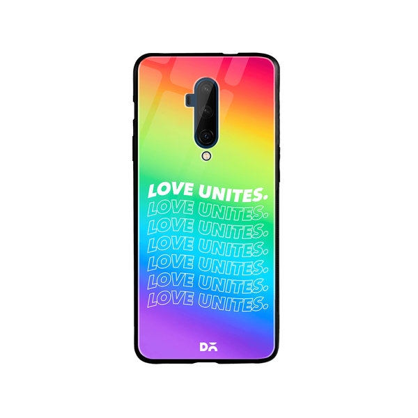 

DailyObjects Love Unites Glass Case Cover For OnePlus 7T Pro