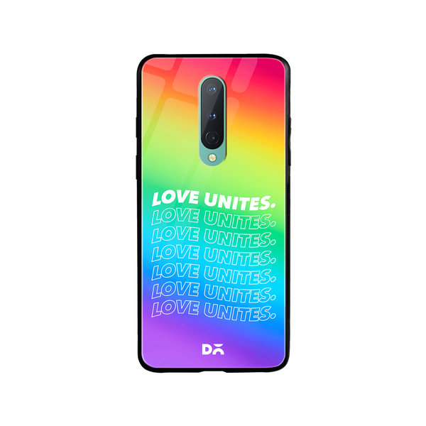 

DailyObjects Love Unites Glass Case Cover For OnePlus 8