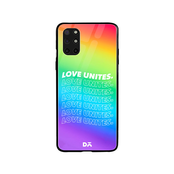 

DailyObjects Love Unites Glass Case Cover For OnePlus 8T