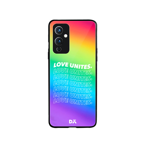 

DailyObjects Love Unites Glass Case Cover For OnePlus 9