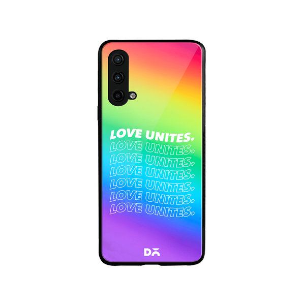 

DailyObjects Love Unites Glass Case Cover For OnePlus Nord CE