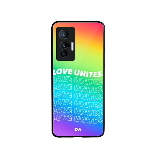 

DailyObjects Love Unites Glass Case Cover For Vivo X70