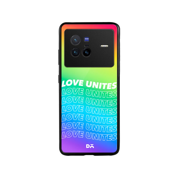 

DailyObjects Love Unites Glass Case Cover For Vivo X80