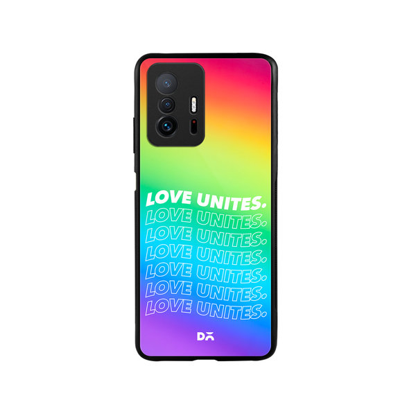 

DailyObjects Love Unites Glass Case Cover For Xiaomi 11T