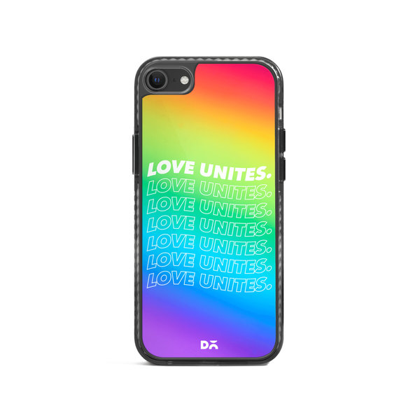 

DailyObjects Love Unites Stride 2.0 Case Cover For iPhone SE 2020
