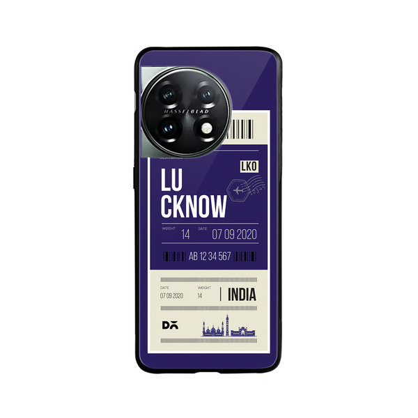 

DailyObjects Lucknow City Tag Glass Case Cover For OnePlus 11 5G