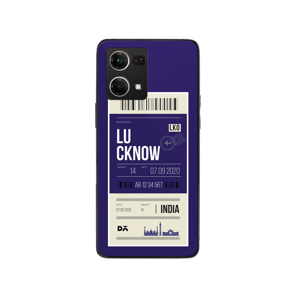 

DailyObjects Lucknow City Tag Glass Case Cover For Oppo Reno 7