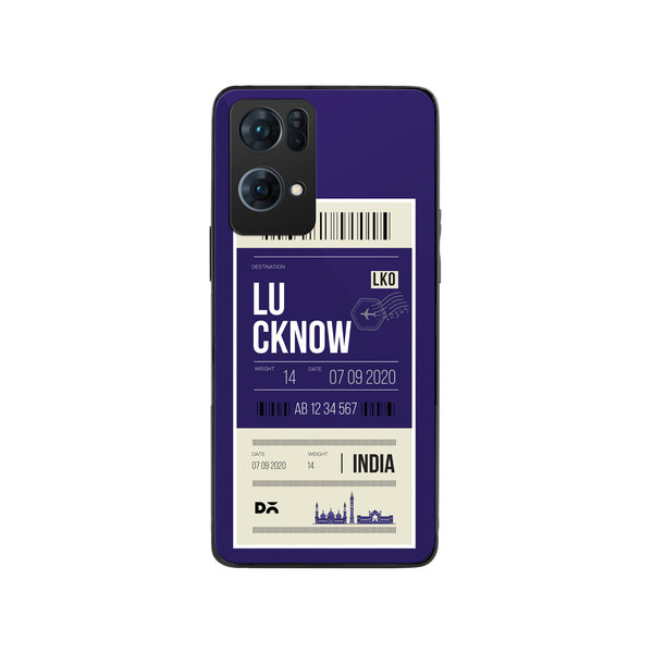 

DailyObjects Lucknow City Tag Glass Case Cover For Oppo Reno 7 Pro