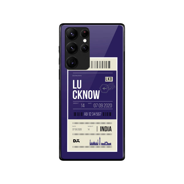 

DailyObjects Lucknow City Tag Glass Case Cover For Samsung Galaxy S22 Ultra
