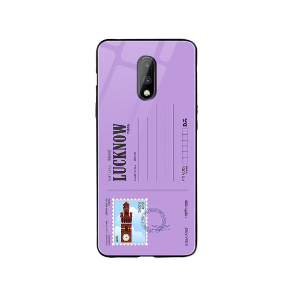

DailyObjects Lucknow Clock Tower Postcard Glass Case Cover For OnePlus 7