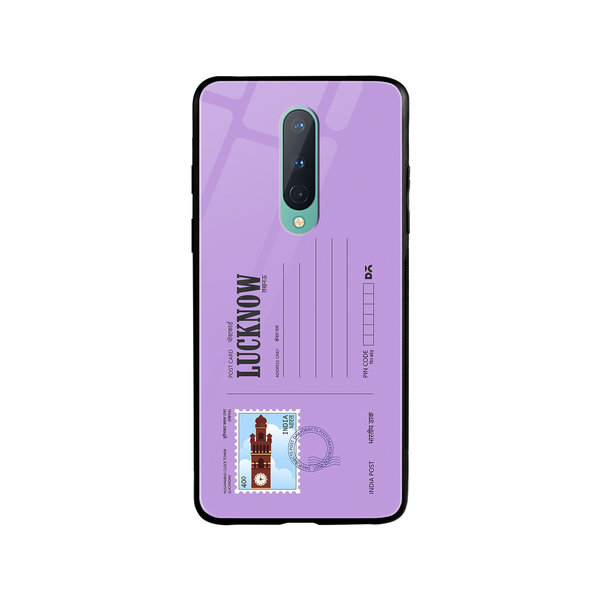 

DailyObjects Lucknow Clock Tower Postcard Glass Case Cover For OnePlus 8