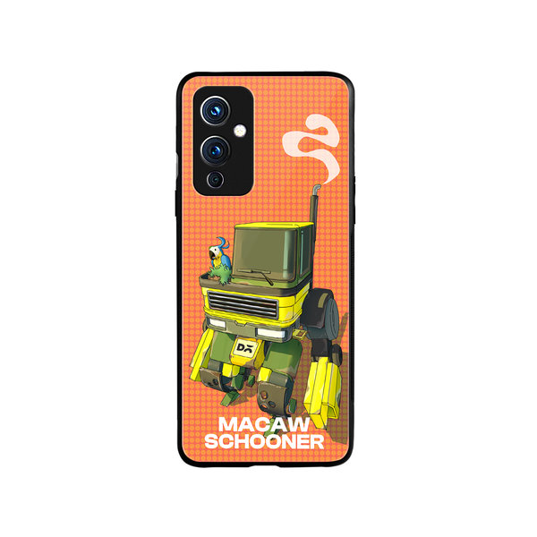 

DailyObjects Macaw Schooner Glass Case Cover For OnePlus 9