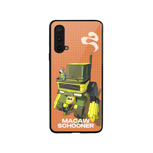 

DailyObjects Macaw Schooner Glass Case Cover For OnePlus Nord CE