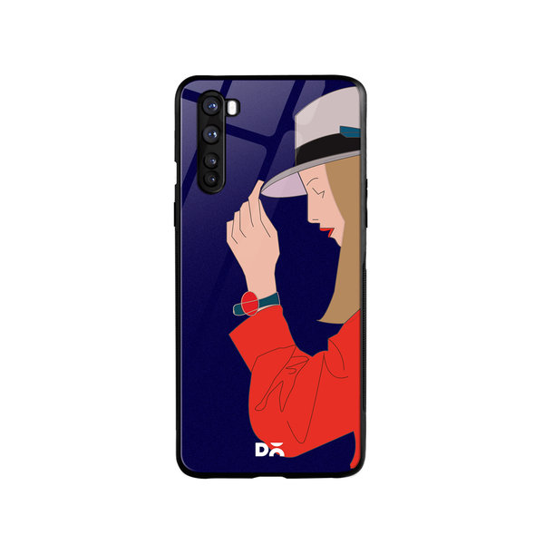 

DailyObjects Mademoiselle Glass Case Cover For OnePlus Nord