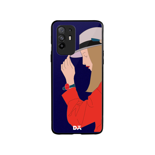 

DailyObjects Mademoiselle Glass Case Cover For Oppo F19 Pro Plus