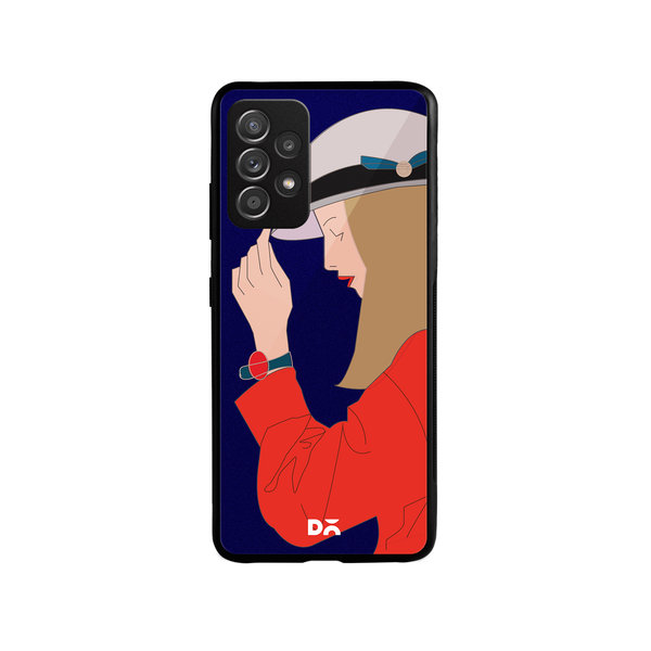

DailyObjects Mademoiselle Glass Case Cover For Samsung Galaxy A52