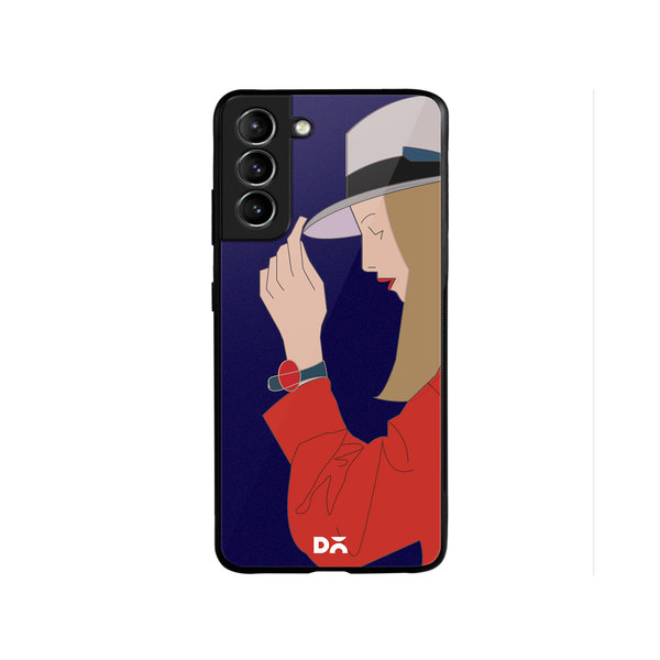 

DailyObjects Mademoiselle Glass Case Cover For Samsung Galaxy S22