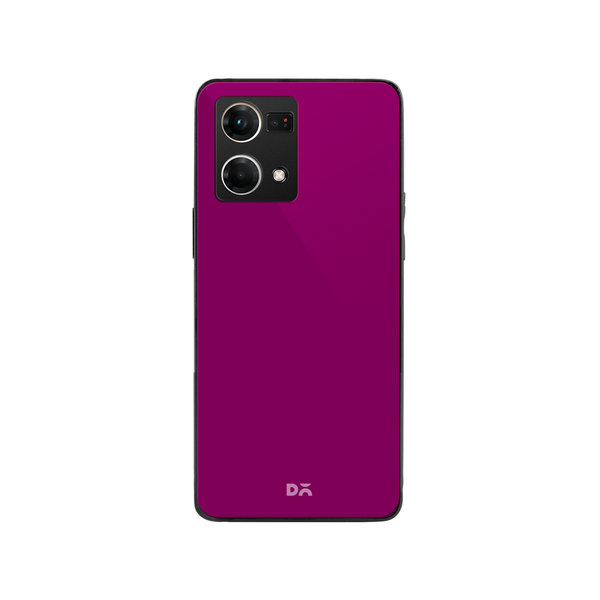 

DailyObjects Magenta Glass Case Cover For Oppo Reno 7