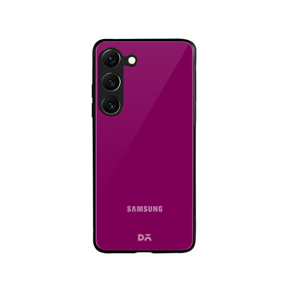 

DailyObjects Magenta Glass Case Cover For Samsung Galaxy S23 Plus