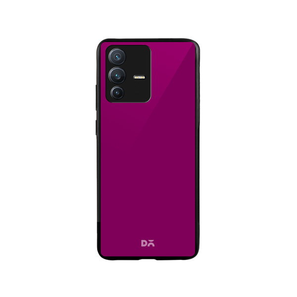 

DailyObjects Magenta Glass Case Cover For Vivo V23