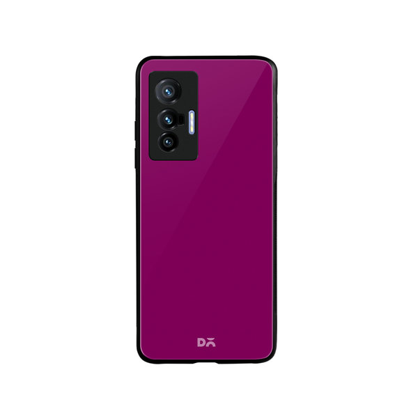 

DailyObjects Magenta Glass Case Cover For Vivo X70