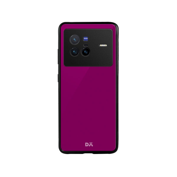 

DailyObjects Magenta Glass Case Cover For Vivo X80